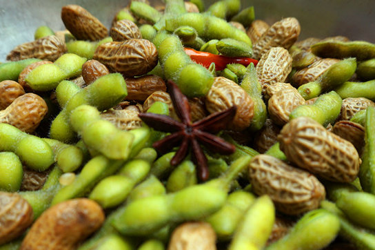 煮花生和毛豆