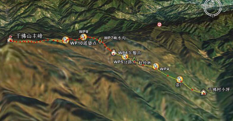 千佛山 GPS 地图
